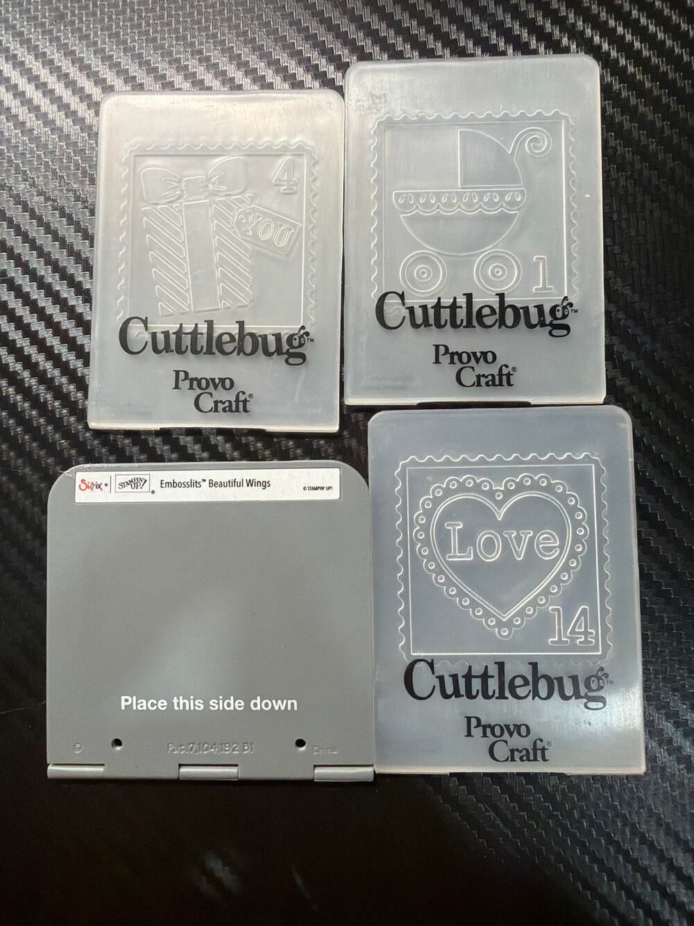 Provo Craft Cuttlebug Mini Embossing Folders Sizzix Embosslits Die Plate